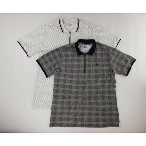 Father Sons Brand Mens Lot Of 2 Zip Up Collar Shirt